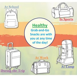 Healthy Snack Series – Almonds, Pistachios, Cashews, and Hazelnuts (2x40g Packs) – Convenient, Delicious, and Nutritious Snacks – Open and Finish, 8 Packs