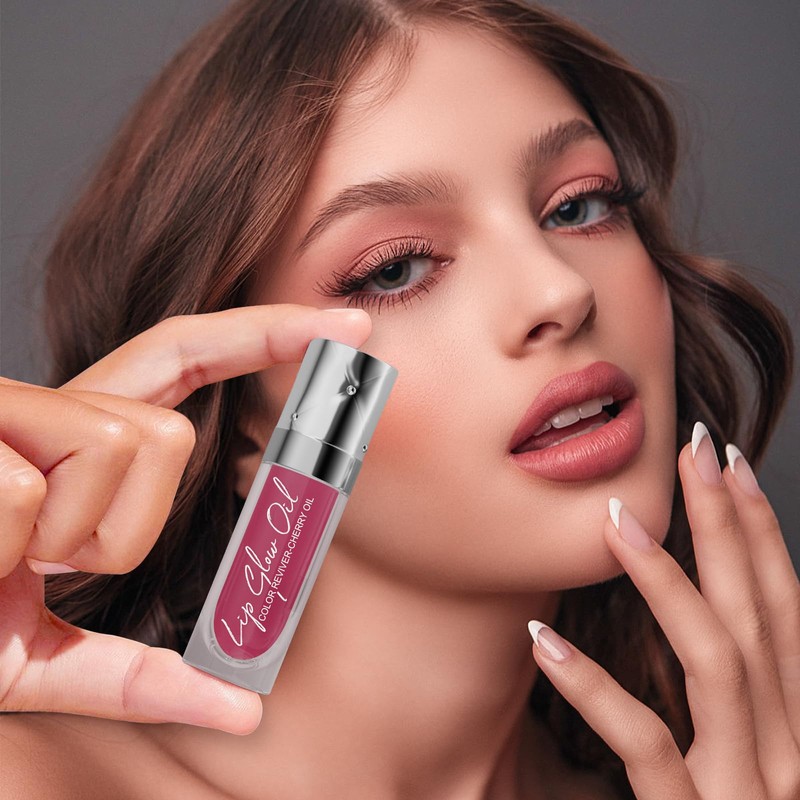 Yanqina 2PCS Hydrating Lip Glow Oil Smudge-proof Lip Gloss Long-lasting