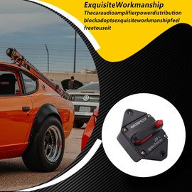 Circuit Breaker Fuse Holder in-Line Automatic Power Supply Protector Strong Flexibility Car Audio for Amplifier, 20A