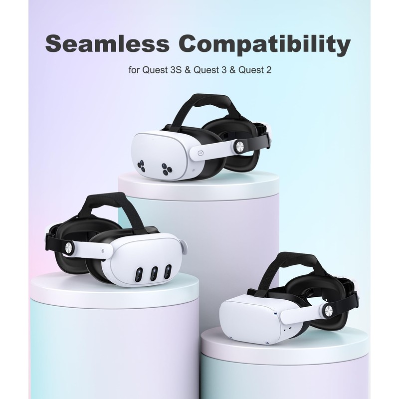 Kawaye Head Strap Compatible with Meta Quest 2/Quest 3S/Quest 3