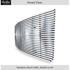 APS Compatible with 2007-2013 GMC Sierra 1500 New Body 07-10 Denali Stainless Billet Grille G66475C