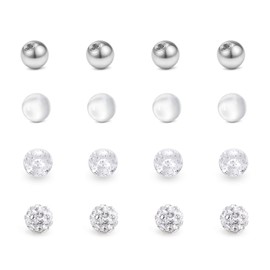 Briana Williams Piercing Kugeln Set 1.2mm 16G Gewinde Ersatzkugel Schraubkugel Acryl Plastik Edelstahl