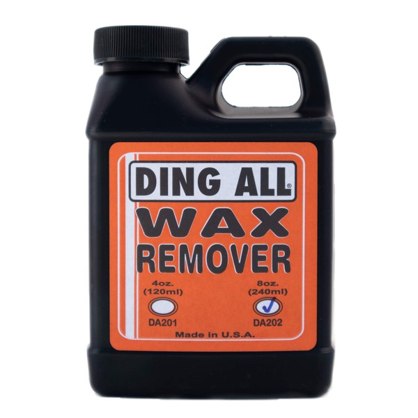 Ding ALL Scented Liquid Surfboard Wax Remover 8oz. for Effective and Easy Wax Removal