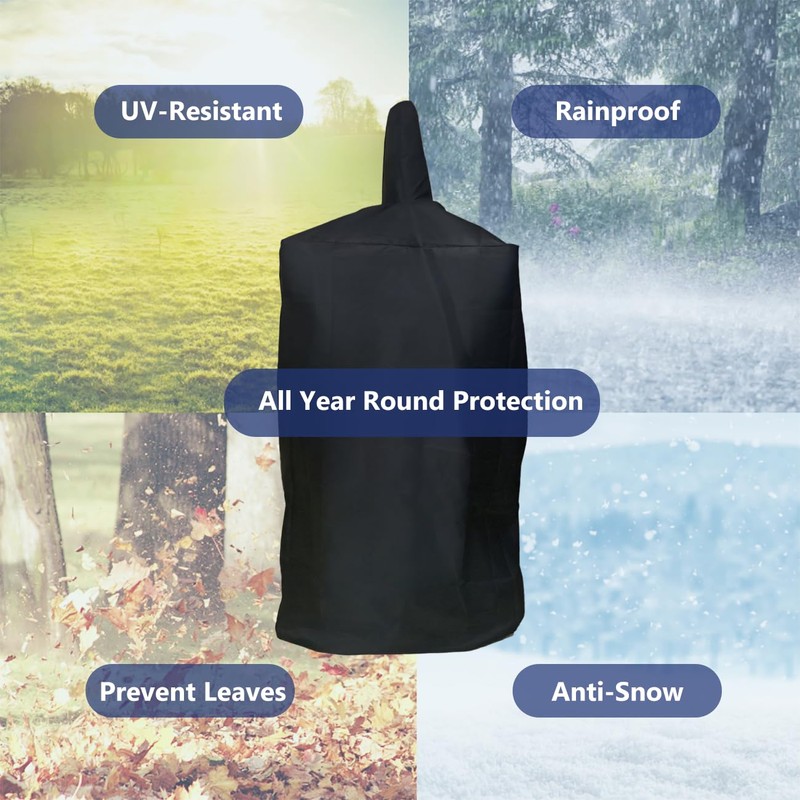 Pizza Oven Cover, Outdoor Waterproof Protective Cover 600D Heavy Duty