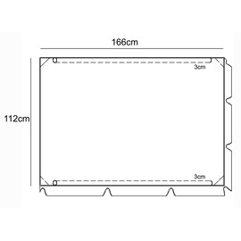 Universal coloured replacement canopy for Swing Cover size 112 x 166 cm Patio Hammock Cover Top Garden Outdoor Beige [101]