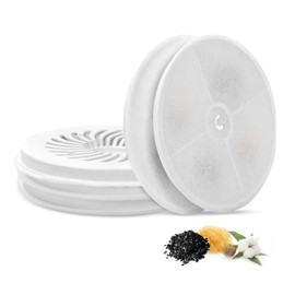 HOMJOY Cat Fountain Filter, Pack of 5, Compatible with 1.85 L Cat Fountain 2.0 and 3.0, with a Quadruple Filtration System Made of Resin and Activated Carbon, Suitable for Cat and Dog Water Dispensers