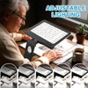 30X 6X Rechargeable Magnifying Glass for Reading, Large Full Page