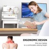 AFOOYO Pegboard Monitor Stand Riser,Computer Monitor Stand with 2 Hooks