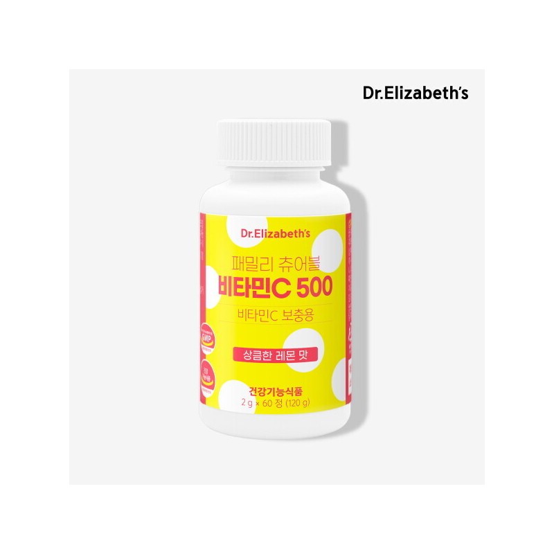 Dr. Elizabeth Chewable Vitamin C 500 (2g x 60 tablets)