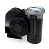 HornBlasters 12-Volt Black Compact Electric Horn - Motorcycles, Cars, Trucks,