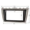 tomzz Audio 2433-014 Double DIN Radio Faceplate Compatible with Mazda