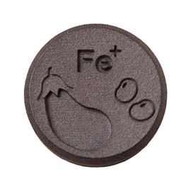 Como Life Smart Iron Recommendation, Easy Mineral Supplement, Rust Resistant, Long Lasting, Cooking, Coloring, Approx. 2.0 x 2.0 x 0.5 inches (5 x 5 x 1.2 cm), New Year, Made in Japan, Brown