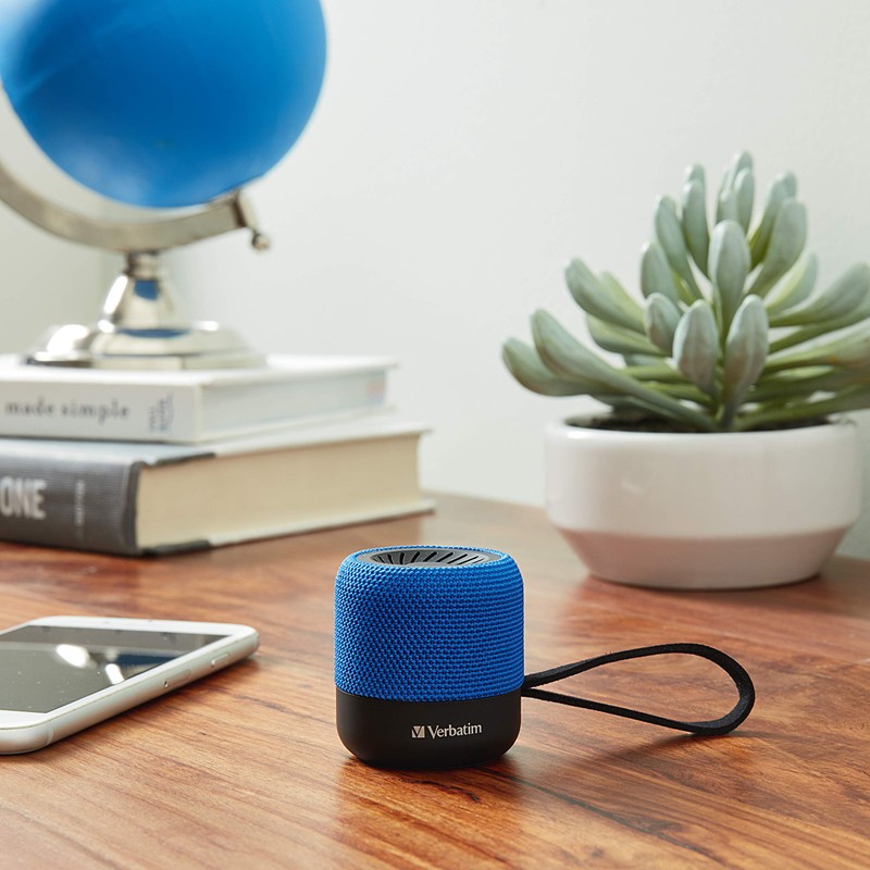 Bocina Portátil Mini, Bluetooth, Inalámbrico, 3W RMS, USB, Azul