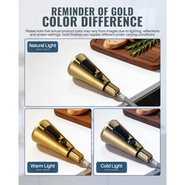 Pull Down Spray Head Replacement - for Kitchen Faucet Sprayer Head with 9 Adapters, 3 Function Pull Out Faucets Spray Nozzle Compatible with Moen, American Standard Faucets, Brushed Gold