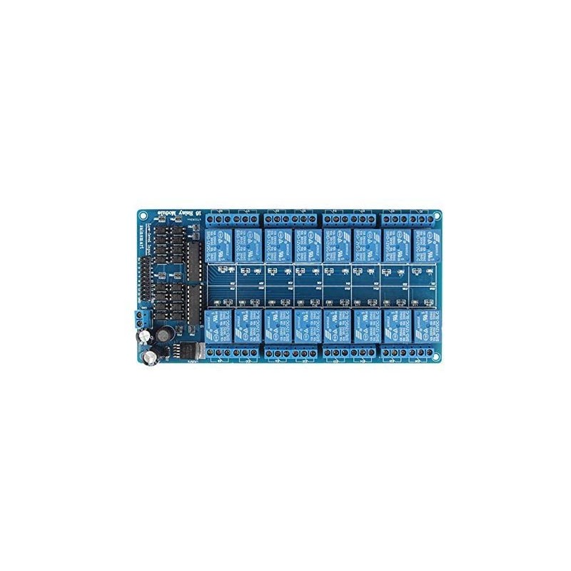 12V 16-Channel Relay Interface Board Module Optocoupler LED LM2576 Power