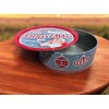 Holiday XL Round Cookie Tin with Tray Lid Santa -