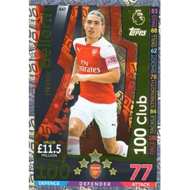 MATCH ATTAX 2018/19 HECTOR BELLERIN 100 CLUB CARD - ARSENAL #447