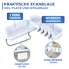 Maximex Corner Storage Basket with Swivel Joint No Drilling -