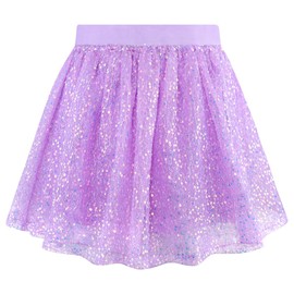 XiaoMoSha Girls Sparkling Sequin Tutu Skirts Dance Ballet Tutu Skirt Tutu for Toddler Girls Birthday Party Fashion Clothes Cheerleader Princess Outfits for Kids Purple 5-6 Years