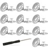 BTtime Jeans Buttons Metal Buttons 17mm Set of 10 Screw