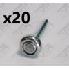 Todco 1" Door HIGH CYCLE Roller 20 PC Style Box