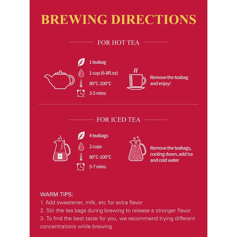 GLDNT Organic Decaf Black Tea Bags, Organic Black Tea Decaffeinated,