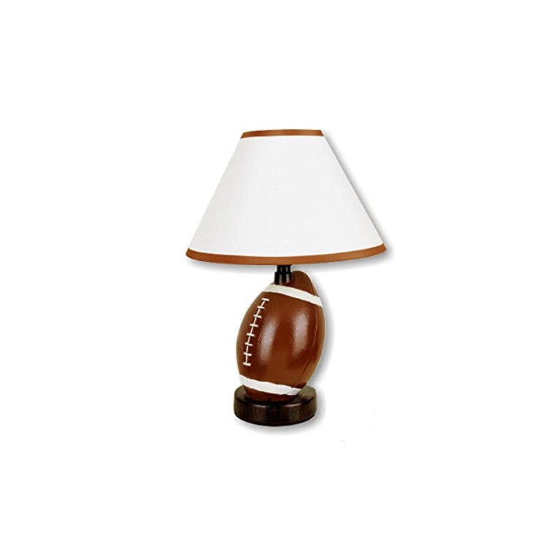 ORE International 604FT-N Ceramic Football Lamp, Brown