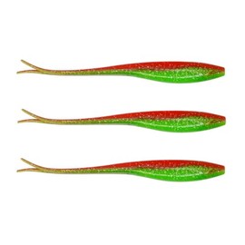 FOLANDO 3pcs Fishing Lures Soft Tail Fishing Lure, big Soft Fishing Lures Plastic Baits Kit for Fishing Trout Redfish Saltwater 17cm/15.5g LYRT-175