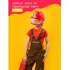2 Pcs Kids Fire Hat Red Firefighter Hat Plastic Fireman
