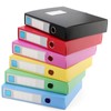 HAKZEON 6 Pack Assorted Colour A4 Box Files, 55mm Spine