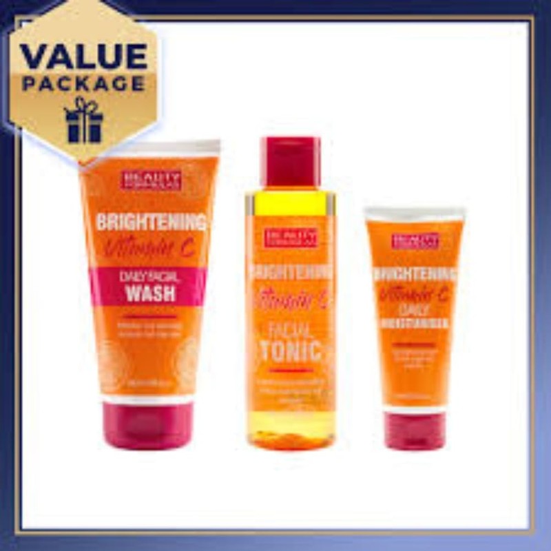 Beauty Formulas BRIGHTENING VITAMIN C Bundle BRIGHTENING Facial Tonic 150ml,