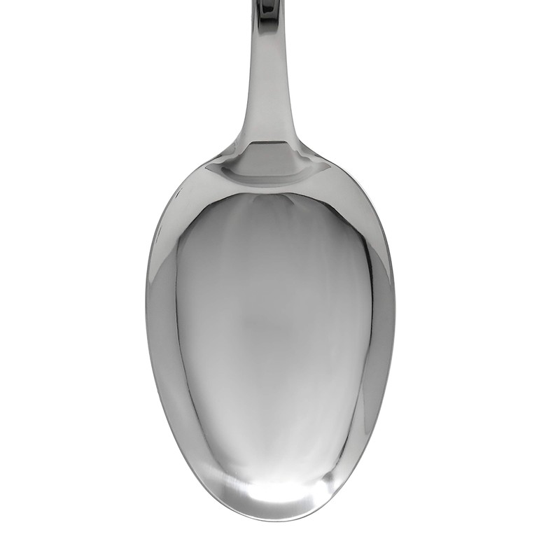 Norpro Krona Stainless Steel Solid Spoon, 13-Inch, Metallic