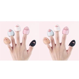 YEWYzhq 10pcs Mini Makeup Blending Powder Puff Facial Foundation Puff Mini Powder Puffs