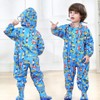 JiAmy Kids Baby One Piece Rain Suit with Hood Waterproof