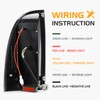 LED Tail Light + 3rd Brake Light Kit Fit for