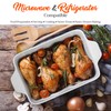 NutriChef 3-pc Casserole Dish Set for Oven, Ceramic Lasagna Baking