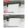 WZKALY Paper Towel Holder Under Cabinet, Self Adhesive or Wall