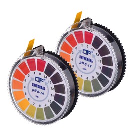 2 Rolls pH Test Strips Measurement Full Range 0-14 Litmus Paper for Acid Test Indicator Strips 5 m Long