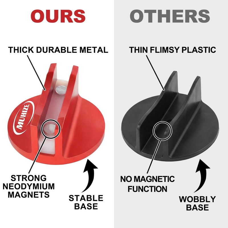 Universal Aluminum Grooved Magnetic Jack Pad