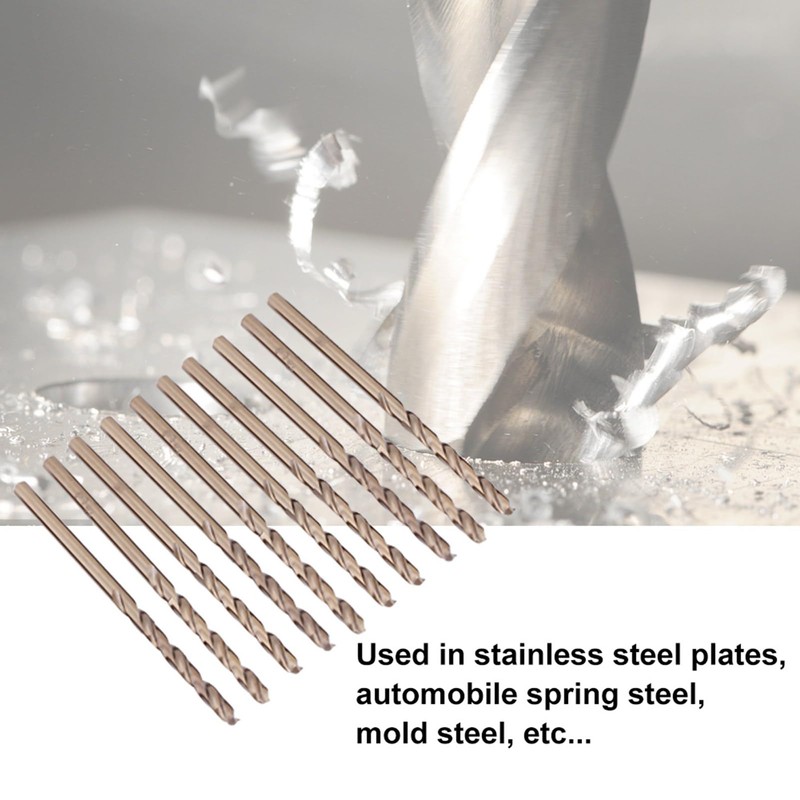 M35 HSS-CO 1.0-5.0MM Cobalt Drill Bit Set for Drilling in
