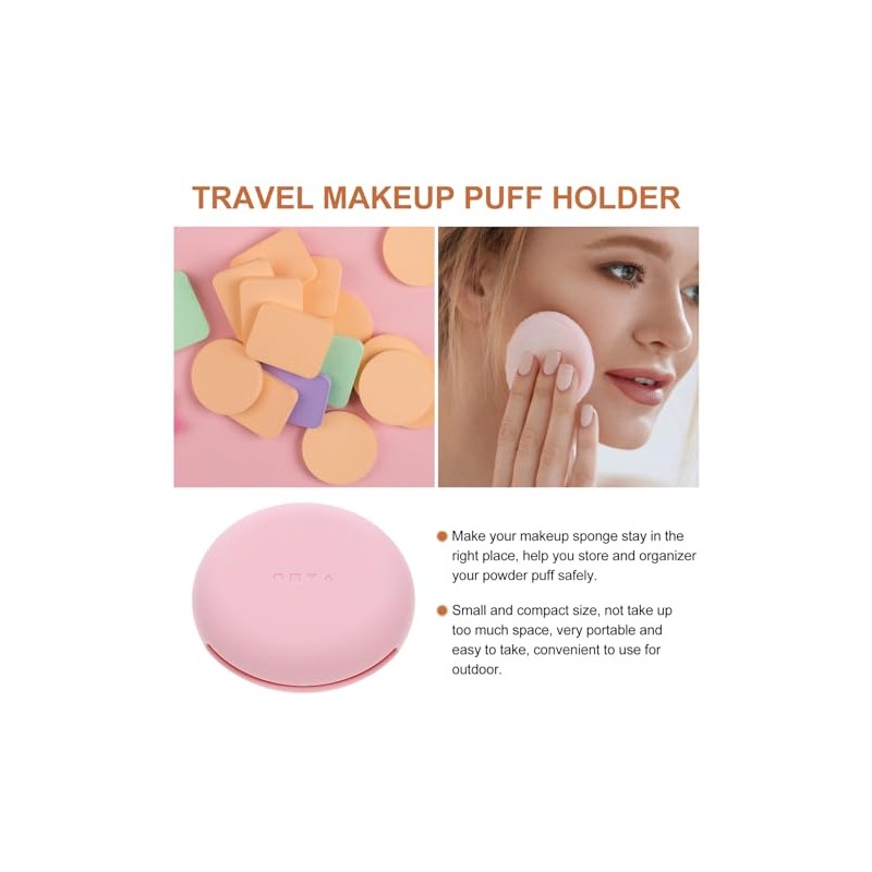 Beaupretty Estuche Portátil Para Maquillaje Caja De Polvo Soporte Para