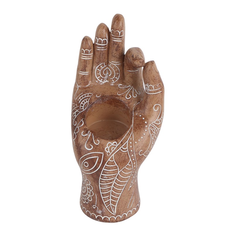 Buddha Yoga Candle Holder Resin Decorations Desktop Candle Decor Family