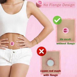 8PCS Belly Button Plug Post Tummy Tuck & Liposuction Recovery Shaper, Soft and Comfortable Belly Button Retainer for Natural - Colour: Pink
