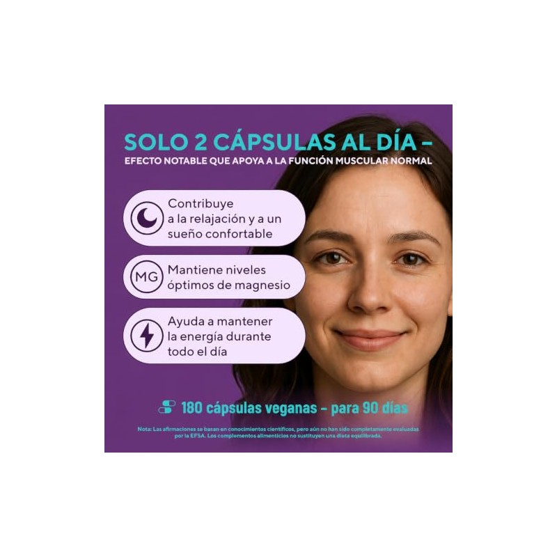 Citrato de Magnesio 200 mg con Vitamina B6 + Magnesio