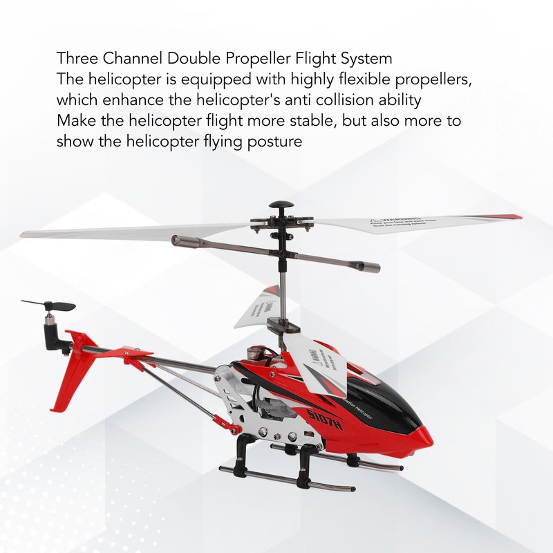 RC Helicopter Toy 3 Channel Gyroscope Stabilizer Remote Control Helicopter