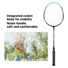 2PCS Badminton Rackets Iron Alloy Frame Integrated Shuttlecock Racquets for