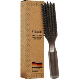 Since 1869 Made in Germany - 100% Boar Bristle Hair Brush, Suitable For Thin To Normal Hair - Naturally Conditions Hair, Improves Texture, Exfoliates, Soothes and Stimulates the Scalp