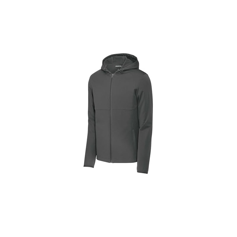 SPORT-TEK Women's Hooded Soft Shell Jacket, Graphite, Medium