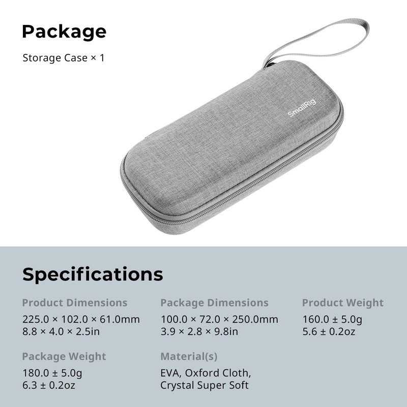 SMALLRIG Carrying Bag Carrying Case for DJI Osmo Pocket 3