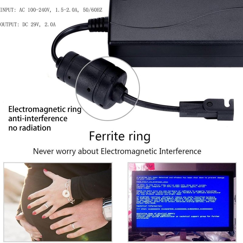 Universal Power Cord for Recliner, 29V 2A Recliner Power AC/DC